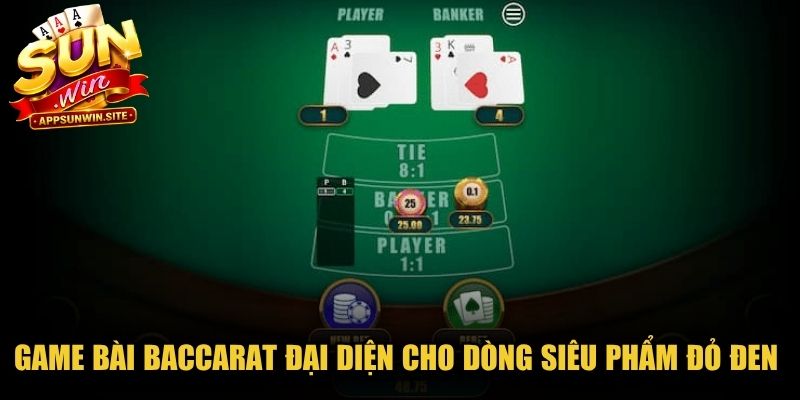 Game bài Baccarat đại diện cho dòng siêu phẩm đỏ đen kịch tính